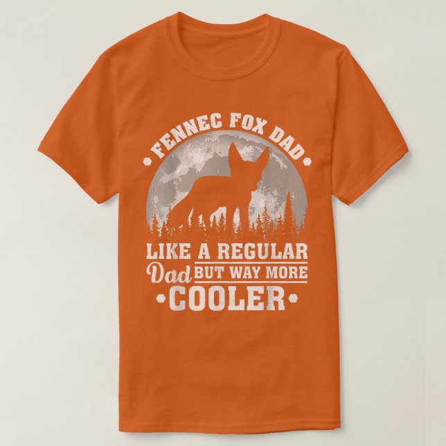 Camiseta Mens Fennec Fo Pai Como Um Pai Regular Fennec Fo F (Frente do Design)