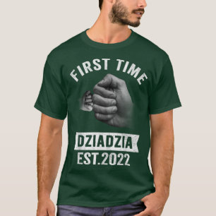 Camiseta Mens First Time Dziadzia Est 2022 s, Pregnancy Ann