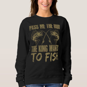 Camiseta Mens Fisher Passa-Me O Rod Que O Rei Quer