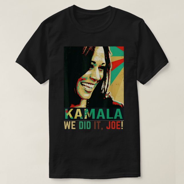 Camiseta Mens, Fizemos Isso Joe! Funny Kamala Harris Joe Bi (Frente do Design)
