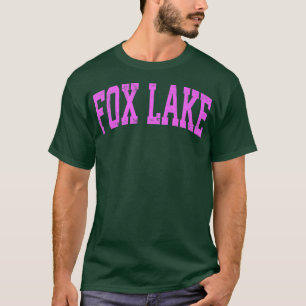 Camiseta Mens Fo Lake Illinois IL Esportes Atletivos Vintag