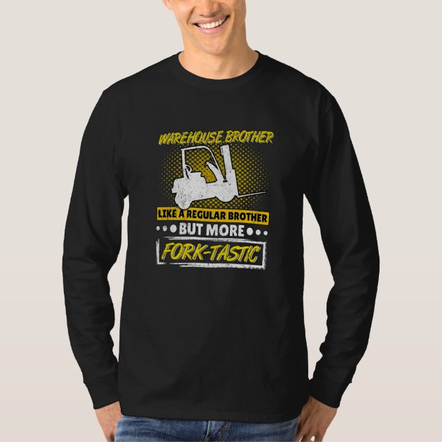 Camiseta Mens Fork Tastic Brother Warehouse Operate (Frente)