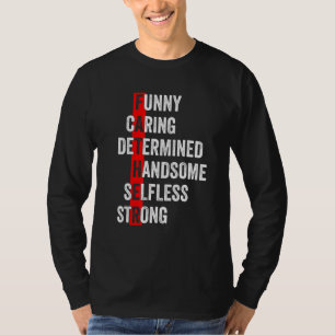 Camiseta Mens Fortes Marido De Pai Bonito Correspondendo Fa