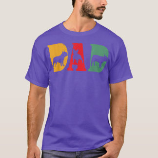 Camiseta Mens French Buldog pet owner PAI RETRO 