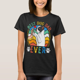 Camiseta Mens French Buldogue Best Dog Pai Alguma Vez Cão 1