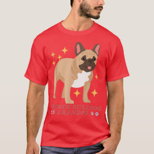 Camiseta Mens French Bulldog Avô Dog Owner French Bull