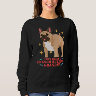 Camiseta Mens French Bulldog Avô Dog Proprietário do Bulld