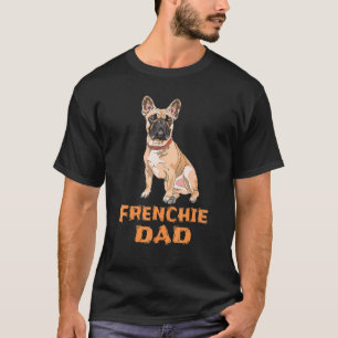 Camiseta Mens Frenchie Pai Francês Buldogue Pai 2