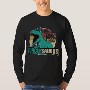 Camiseta Mens Funclesaurus Vintage Funny Funcle Tio