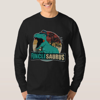 Camiseta Mens Funclesaurus Vintage Funny Funcle Tio