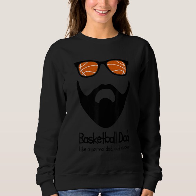 Camiseta Mens Funny Basketball Dad Beard Sunglasses Gift Fo (Frente)