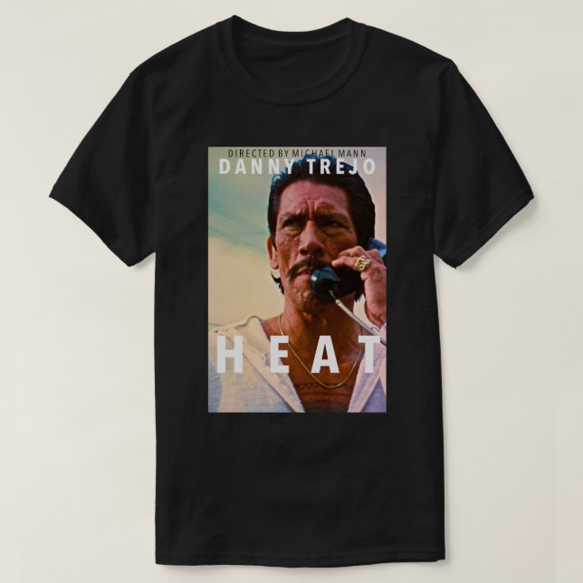 Camiseta Mens Funny Film Heat Movie Legal presentes gráfico (Frente do Design)
