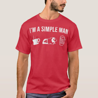 Camiseta Mens Funny Guinea Pig Animal Zookeeper Wildlife Si