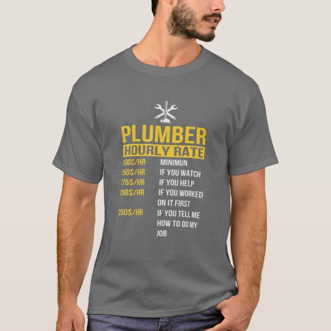 Camiseta Mens Funny Master Plumbing Man Tools Dad Plumber H (Frente)