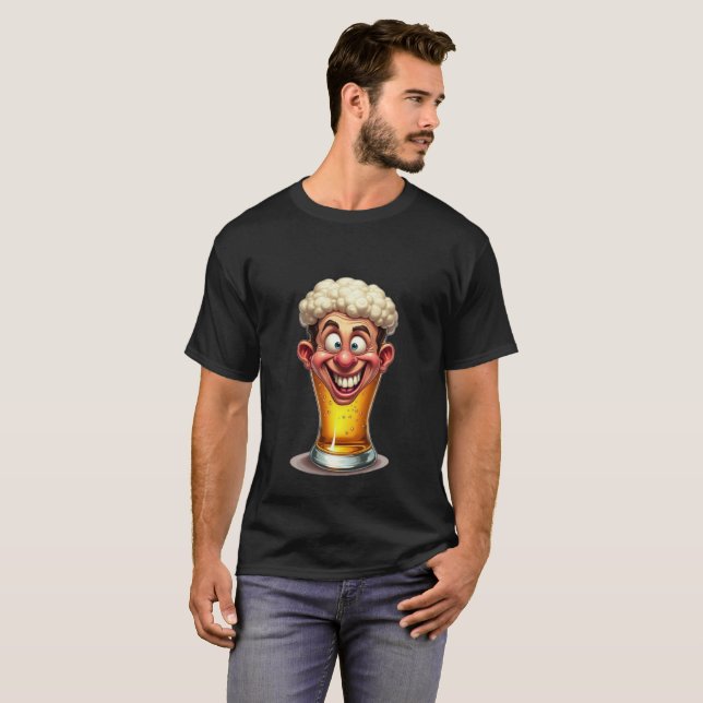 Camiseta Mens Funny Novelty IPA Beer Graphic (Frente Completa)