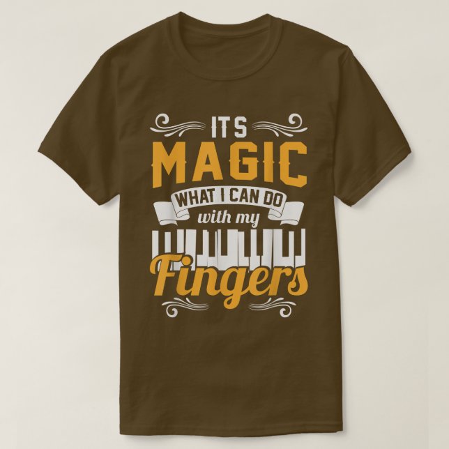 Camiseta Mens Funny Piano Musician Music Lover Pianist  (Frente do Design)