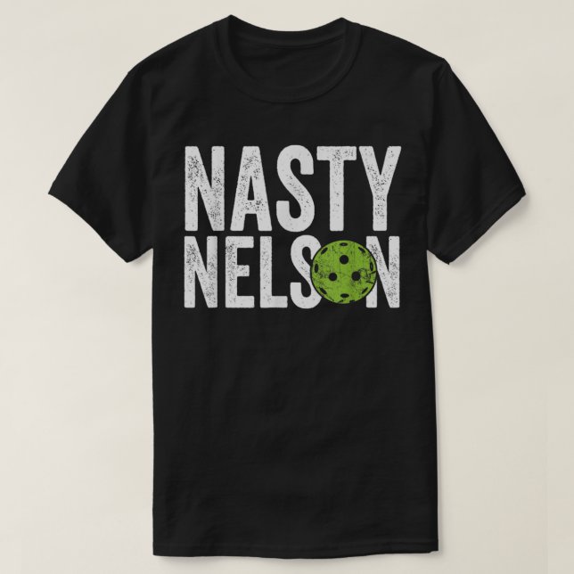 Camiseta Mens Funny Pickleball Team Clothing - Nelson desag (Frente do Design)