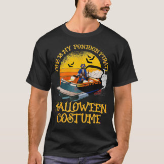 Camiseta Mens Funny Pontoon Boat Pirate Captain Costume  Ha