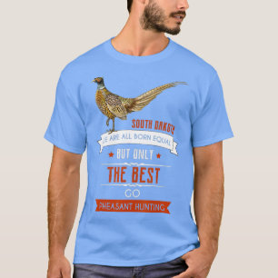 Camiseta Mens Funny South Dakota Pheasant caçando caça às a