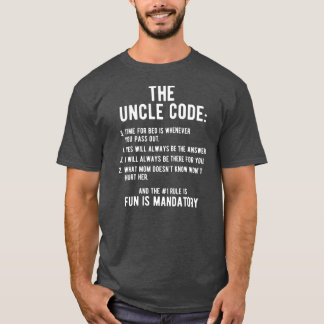 Camiseta Mens Funny Uncle Gifts From Niece Nephew The