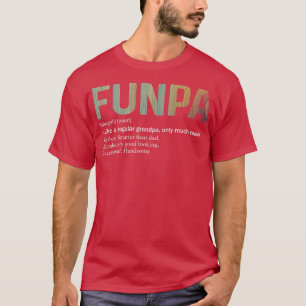 Camiseta Mens Funpa Definição Tee Como Um Vovô Normal O