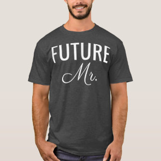 Camiseta Mens Future Sr., White Font, Casamento e Bridal