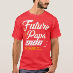 Camiseta Mens Futuro Papa Carregando Novo papai Pai Gravide