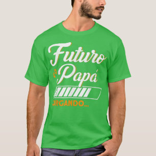 Camiseta Mens Futuro Papa Carregando Novo papai Pai Gravide