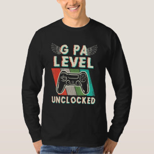 Camiseta Mens G Pa Nível Desbloqueado Levado Até G Pa Pai