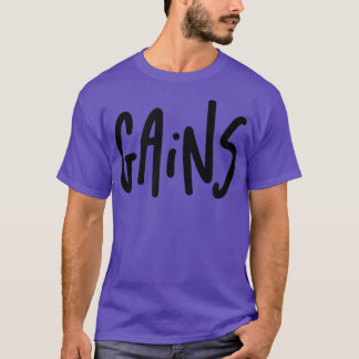 Camiseta Mens GAINS Malhação Gym Workout Bodybuilding Motiv