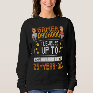 Camiseta Mens Gamer Dadhood Levou Até 26 Anos 26