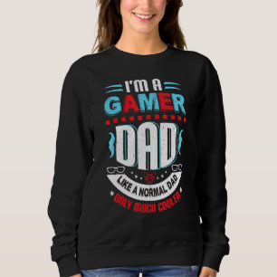 Camiseta Mens Gamer Pai Como Um Jogo De Vídeo De Pai Normal