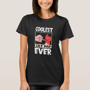 Camiseta Mens Gato Mais Legal Pai Eterno Gatinho Gato