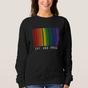 Camiseta Mens Gay E Proud Código De Barras Do Arco Arco Arc