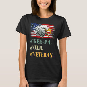Camiseta Mens Gee Pa Old Veteran American Eagle Flag Legal
