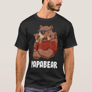 Camiseta Mens Gêmeos Papabear Irmãos Filhos Filhos Filho