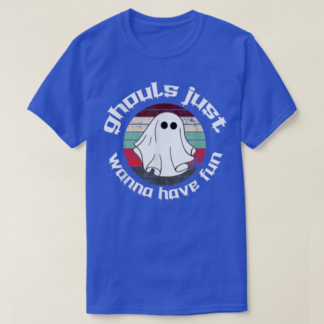 Camiseta Mens Ghouls Só Quer Divertir-Se 2508 (Frente do Design)