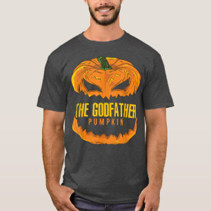 Camiseta Mens Goddad Pumpkin Matching Family Group Hallo