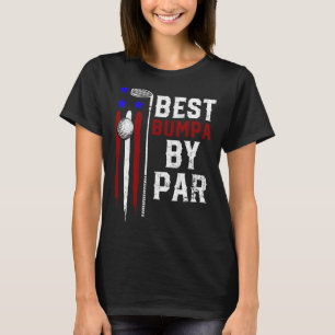 Camiseta Mens Golf Best Bumpa Por Par Vovô Golfer Flag Am