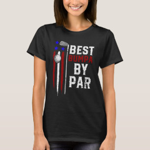 Camiseta Mens Golf Best Bumpa Por Par Vovô Golfer Flag Am
