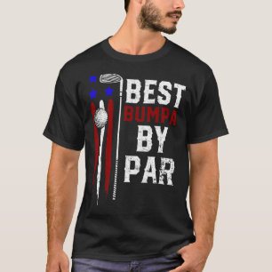 Camiseta Mens Golf Best Bumpa Por Par Vovô Golfer Flag Am