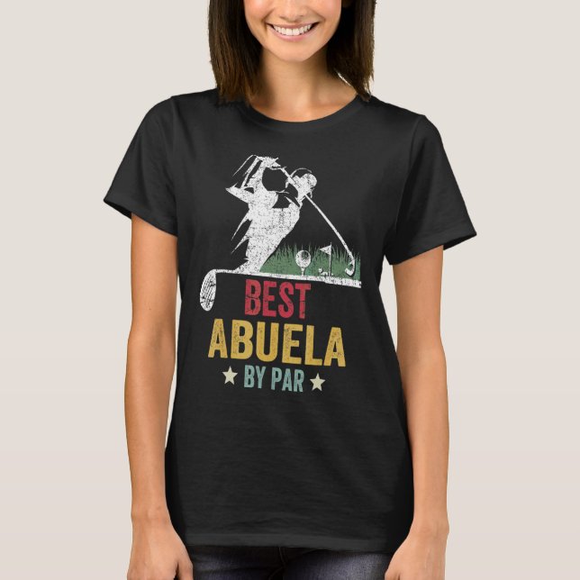 Camiseta Mens Golf Melhor Abuela Por Par Avô Golfer Pai (Frente)