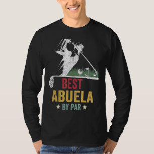 Camiseta Mens Golf Melhor Abuela Por Par Avô Golfer Pai