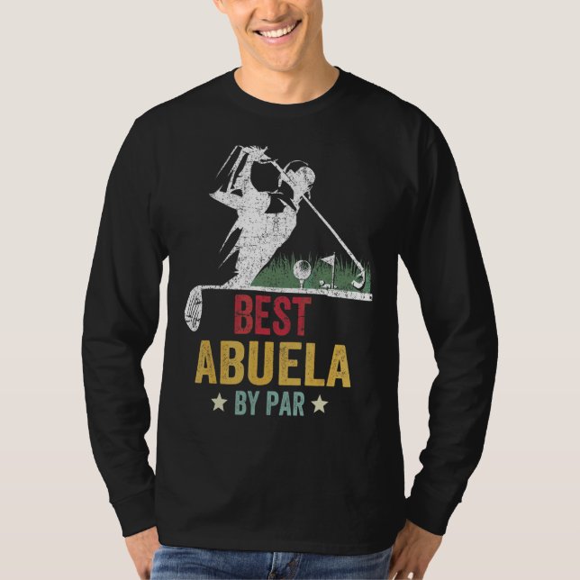 Camiseta Mens Golf Melhor Abuela Por Par Avô Golfer Pai (Frente)