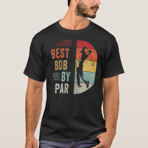 Camiseta Mens Golf Melhor Bob de Par Vovô Golfer do Pai