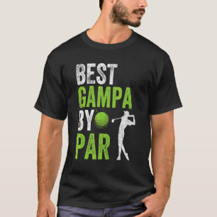 Camiseta Mens Golf Melhor Gampa de Par Pai Golfer do Pai