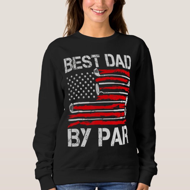 Camiseta Mens Golf Melhor Pai De Bônus Por Par Golfer Ameri (Frente)