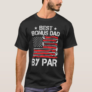 Camiseta Mens Golf Melhor Pai De Bônus Por Par Golfer Ameri