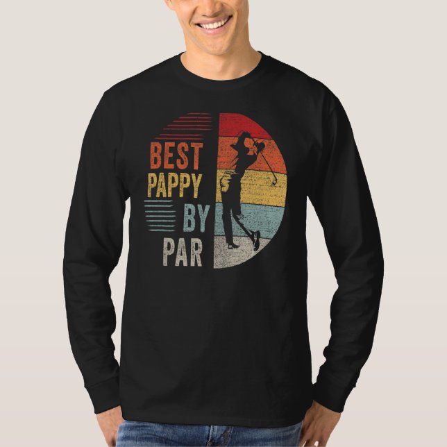 Camiseta Mens Golf Melhor Pappy Do Par Vovô Golfer Padre (Frente)