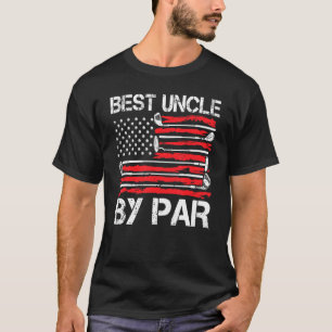 Camiseta Mens Golf Melhor Tio Por Par Golfer - Bandeira Ame